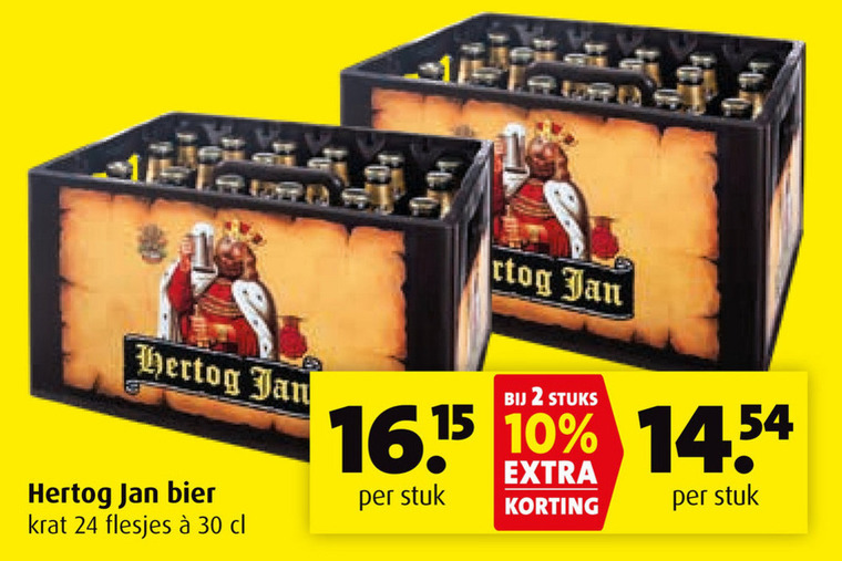 Hertog Jan   krat bier folder aanbieding bij  Boni - details