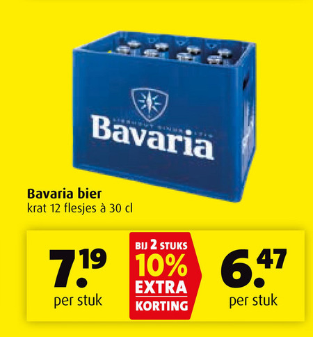 Bavaria   krat bier folder aanbieding bij  Boni - details