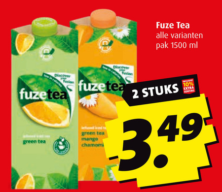 Fuze Tea   ice tea folder aanbieding bij  Boni - details