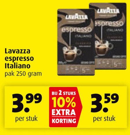 Lavazza   koffie folder aanbieding bij  Boni - details