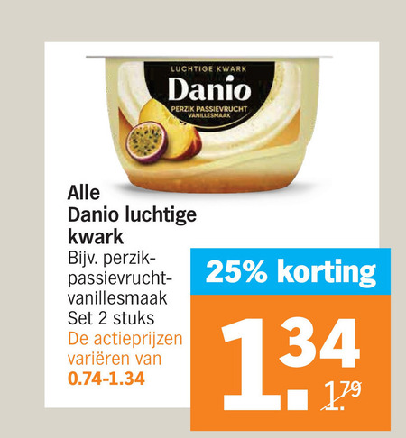 Danone Danio   kwark folder aanbieding bij  Albert Heijn - details