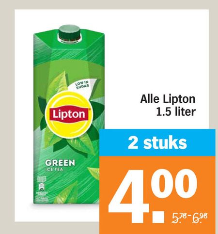 Lipton   ice tea folder aanbieding bij  Albert Heijn - details