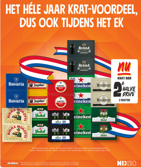 Grolsch   krat bier folder aanbieding bij  Jumbo - details