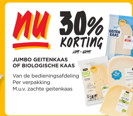 Jumbo Huismerk   geitenkaas, kaas folder aanbieding bij  Jumbo - details