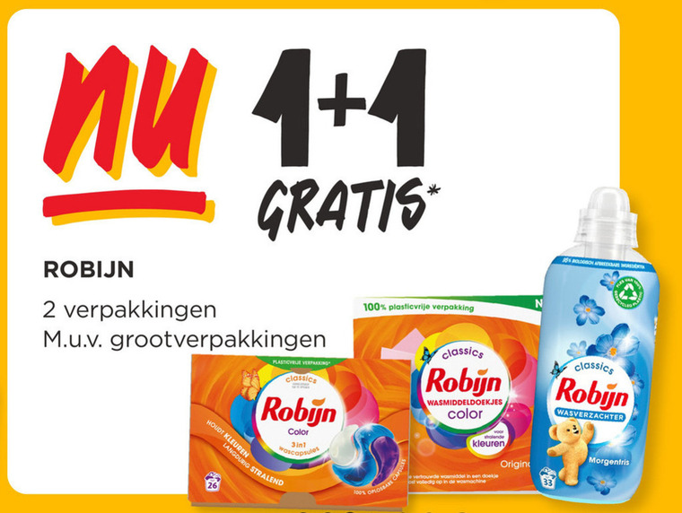 Robijn   wasmiddel folder aanbieding bij  Jumbo - details