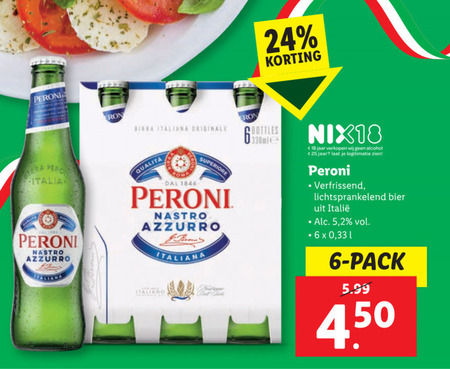 Peroni   speciaalbier folder aanbieding bij  Lidl - details