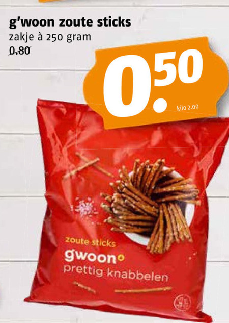 Gwoon   zoutje folder aanbieding bij  Poiesz - details