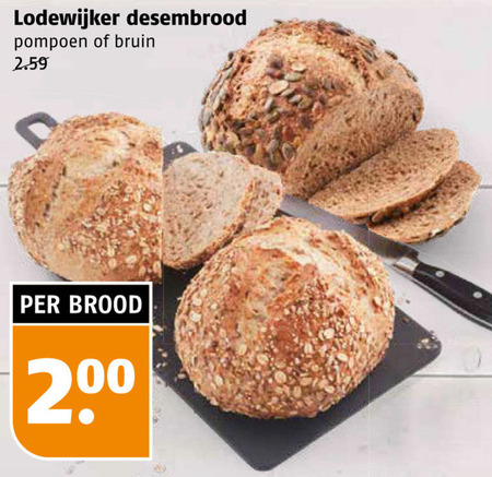 Lodewijker   brood folder aanbieding bij  Poiesz - details