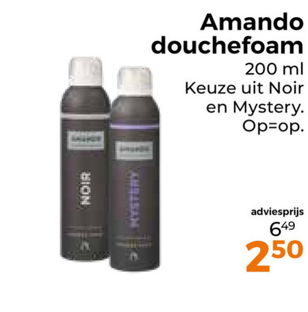 Amando   douchegel folder aanbieding bij  Trekpleister - details