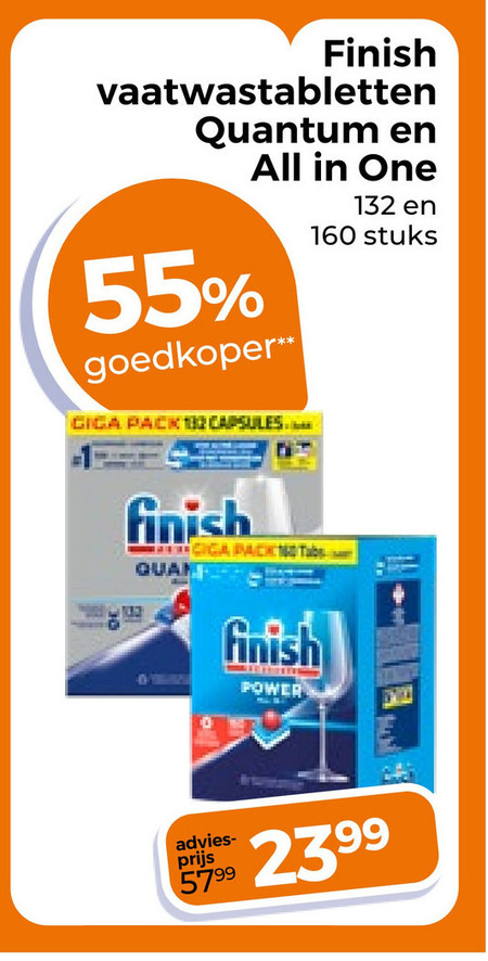 Finish   vaatwasmiddel folder aanbieding bij  Trekpleister - details