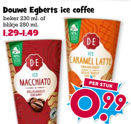 Douwe Egberts   ijskoffie folder aanbieding bij  Boons Markt - details