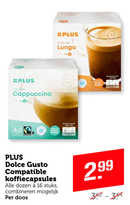 Plus Huismerk   dolce gusto capsules folder aanbieding bij  Coop - details