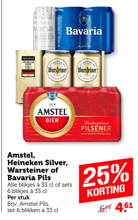 Bavaria   blikje bier folder aanbieding bij  Coop - details