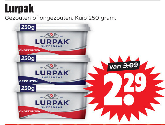 lurpak   roomboter folder aanbieding bij  Dirk - details