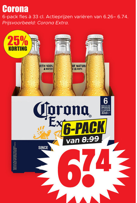 Corona   speciaalbier folder aanbieding bij  Dirk - details