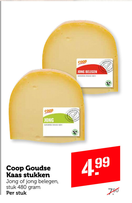 Coop Huismerk   kaas folder aanbieding bij  Coop - details