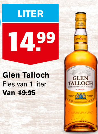 Glen Talloch   whisky folder aanbieding bij  Hoogvliet - details