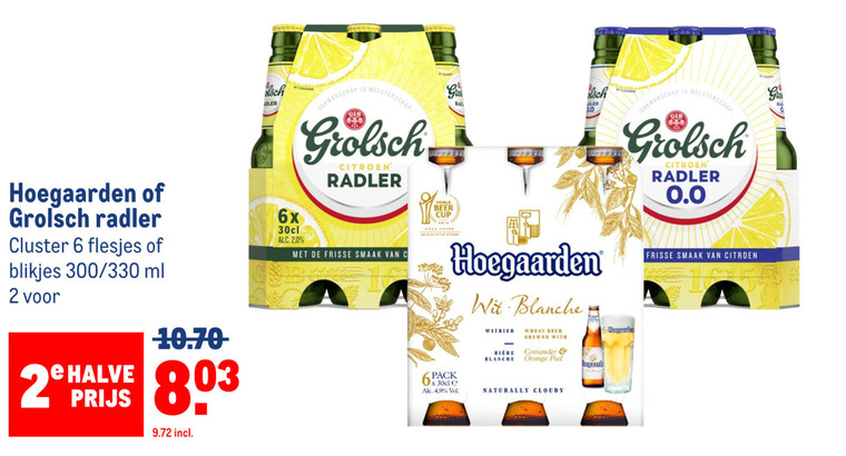 Grolsch   radler bier folder aanbieding bij  Makro - details