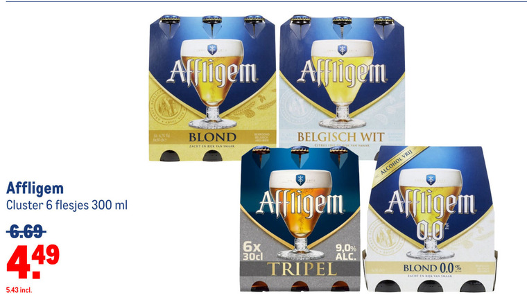 Affligem   speciaalbier folder aanbieding bij  Makro - details