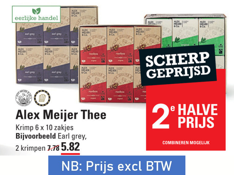 Alex Meijer   thee folder aanbieding bij  Sligro - details