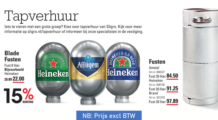 Affligem   biertap folder aanbieding bij  Sligro - details