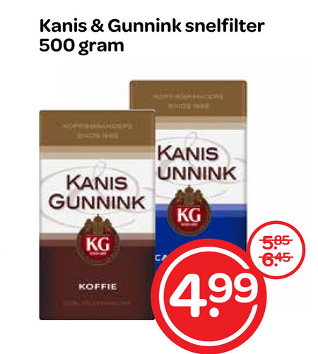 Kanis en Gunnink   koffie folder aanbieding bij  Spar - details