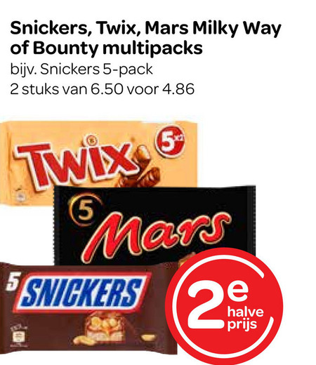 Bounty   chocoladereep folder aanbieding bij  Spar - details