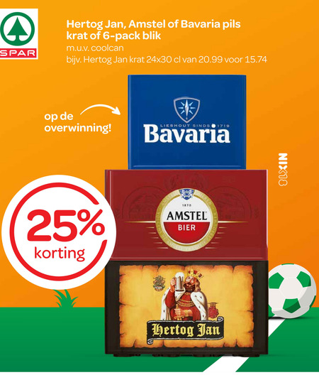 Amstel   krat bier folder aanbieding bij  Spar - details