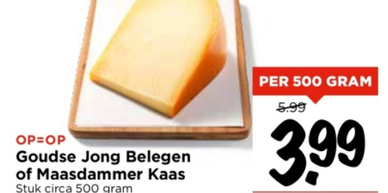 Maasdammer   kaas folder aanbieding bij  Vomar - details