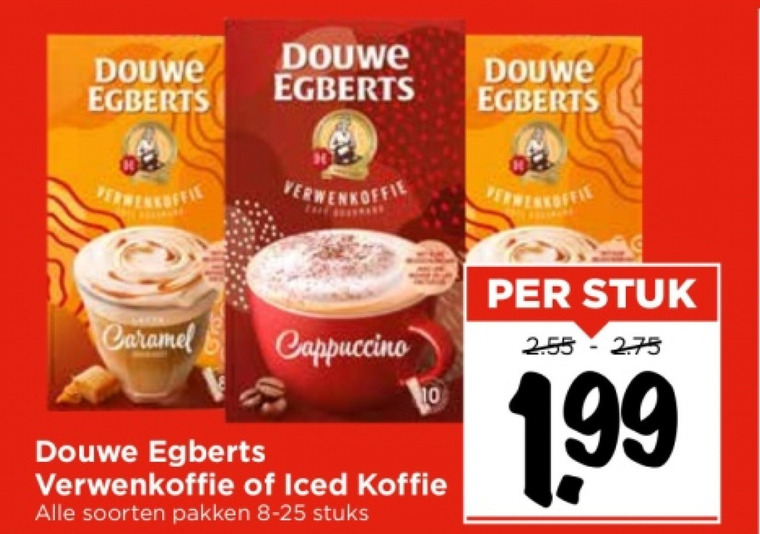 Douwe Egberts   oploskoffie folder aanbieding bij  Vomar - details