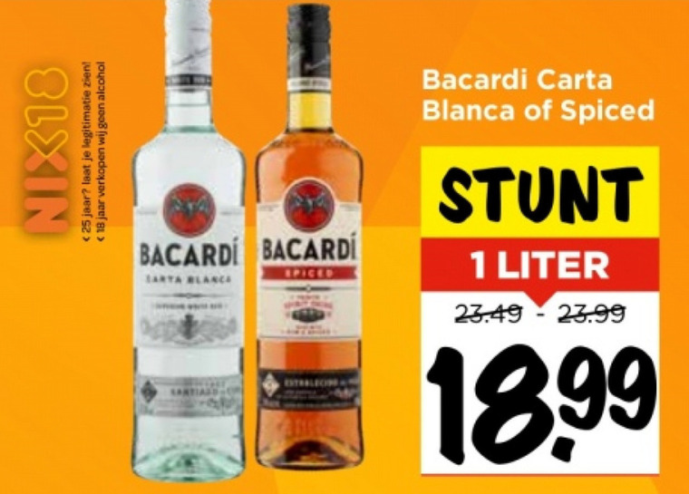 Bacardi   rum folder aanbieding bij  Vomar - details