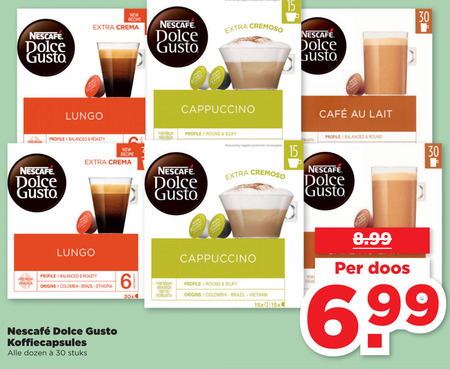 Nescafe   dolce gusto capsules folder aanbieding bij  Plus Vandaag - details