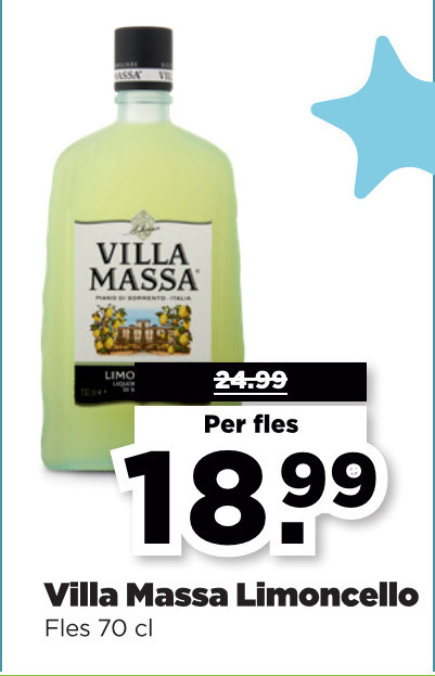 Villa Massa   limoncello folder aanbieding bij  Plus - details