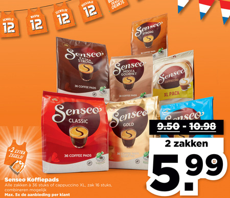 Douwe Egberts Senseo   koffiepad folder aanbieding bij  Plus - details