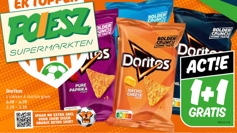 Doritos   chips folder aanbieding bij  Poiesz - details