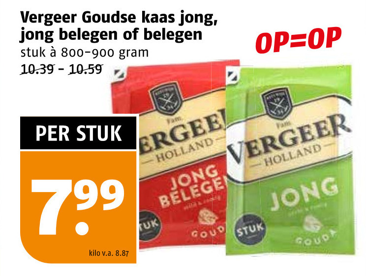 Vergeer   kaas folder aanbieding bij  Poiesz - details