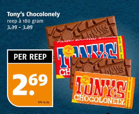 Tony Chocolony   chocolade folder aanbieding bij  Poiesz - details