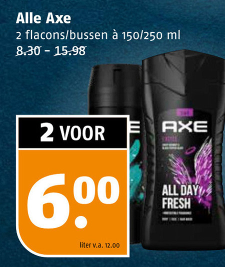 Axe   douchegel, deodorant folder aanbieding bij  Poiesz - details