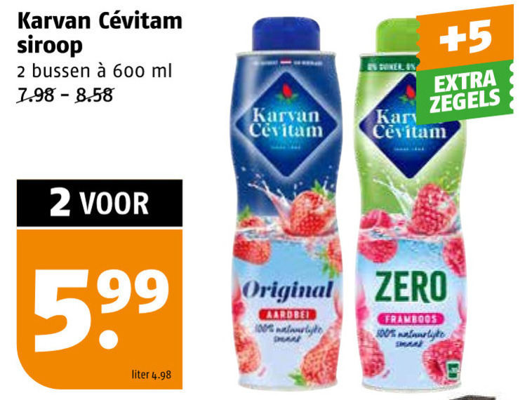 Karvan Cevitam   limonadesiroop folder aanbieding bij  Poiesz - details