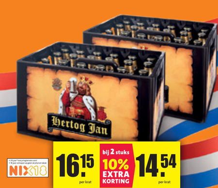 Hertog Jan   krat bier folder aanbieding bij  Nettorama - details