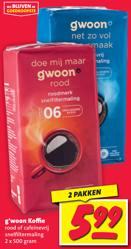 Gwoon   koffie folder aanbieding bij  Nettorama - details