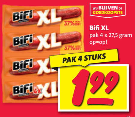 Bifi   bierworstjes folder aanbieding bij  Nettorama - details