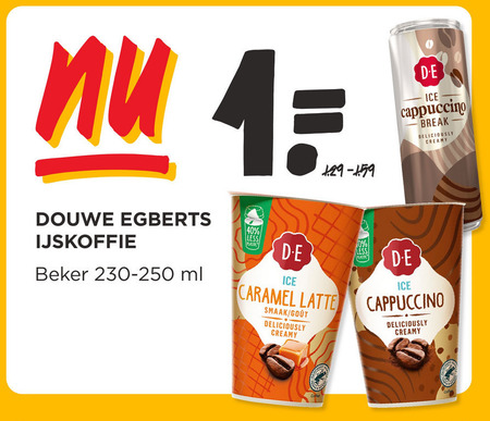 Douwe Egberts   ijskoffie folder aanbieding bij  Jumbo - details