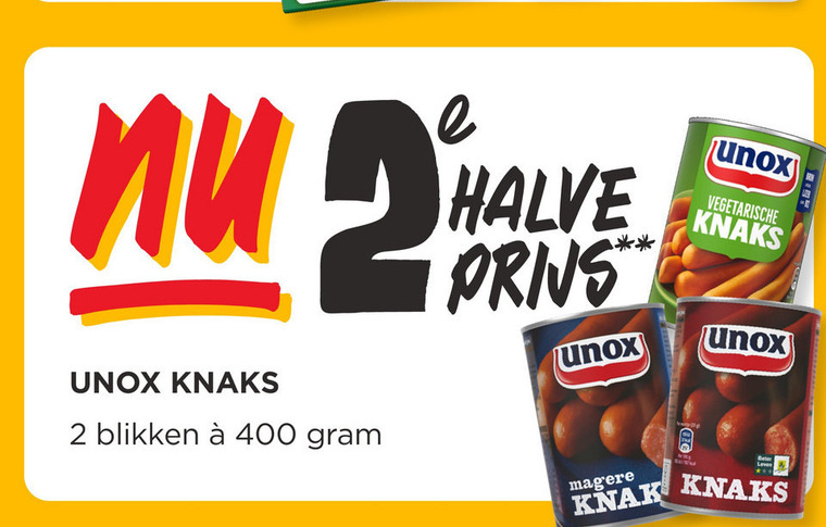 Unox   knakworst folder aanbieding bij  Jumbo - details