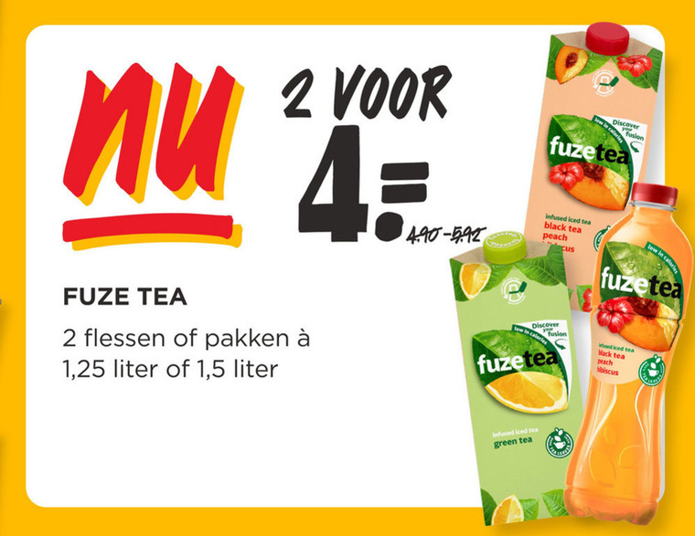 Fuze Tea   ice tea folder aanbieding bij  Jumbo - details