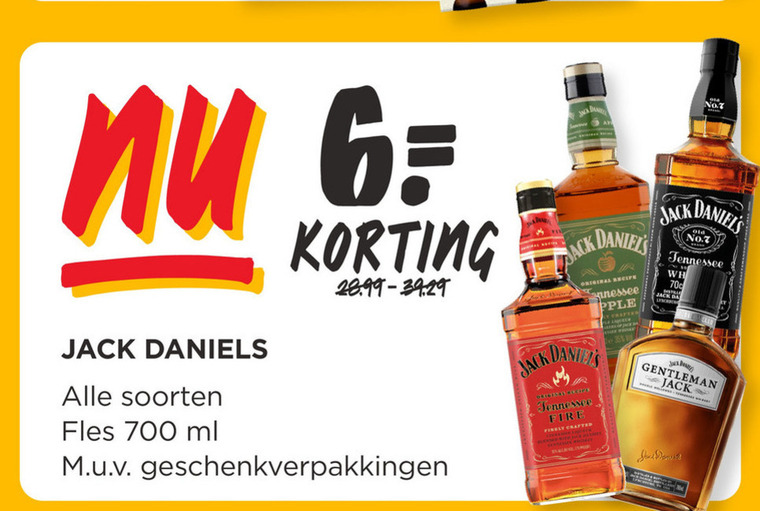 Jack Daniels   whisky folder aanbieding bij  Jumbo - details