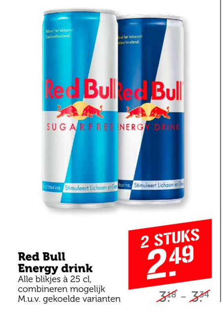 Red Bull   energiedrank folder aanbieding bij  Coop - details