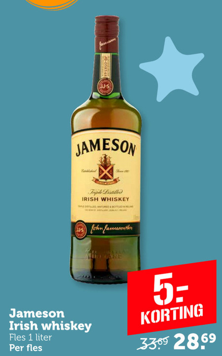 Jameson   whisky folder aanbieding bij  Coop - details