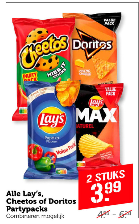 Cheetos   chips, zoutje folder aanbieding bij  Coop - details