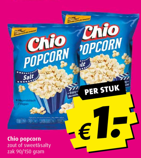 Chio   popcorn folder aanbieding bij  Boni - details